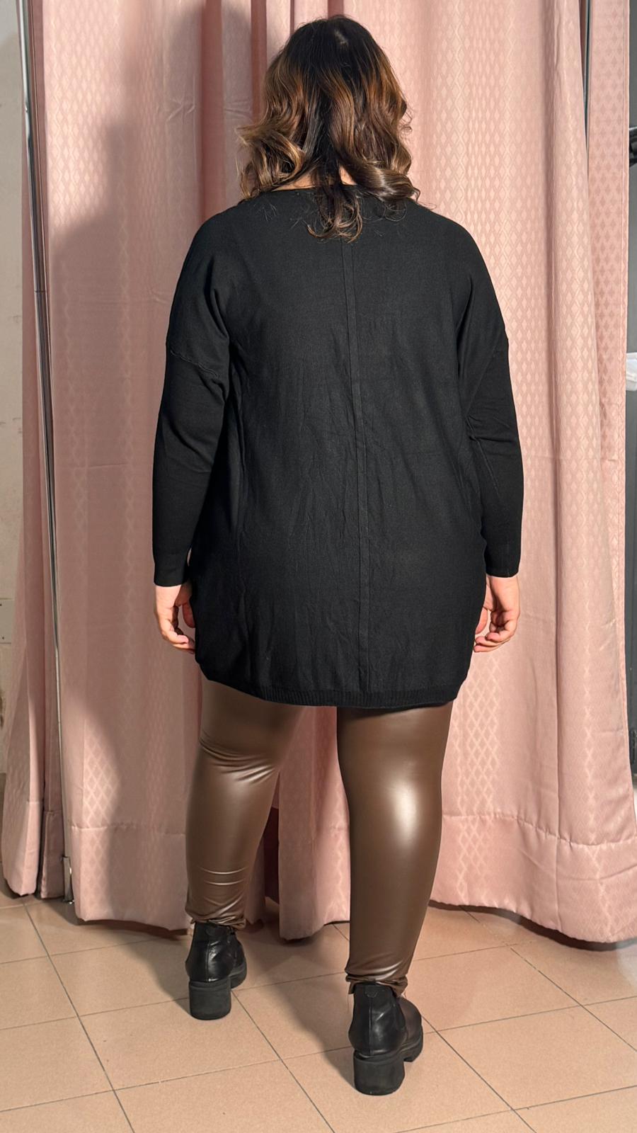Leggins In Ecopelle Marrone