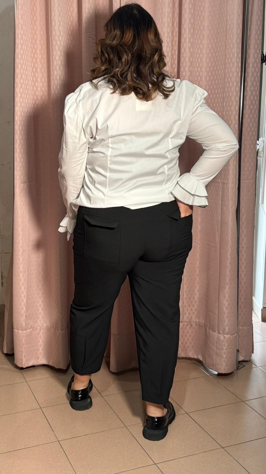 Pantalone Nero con Pens