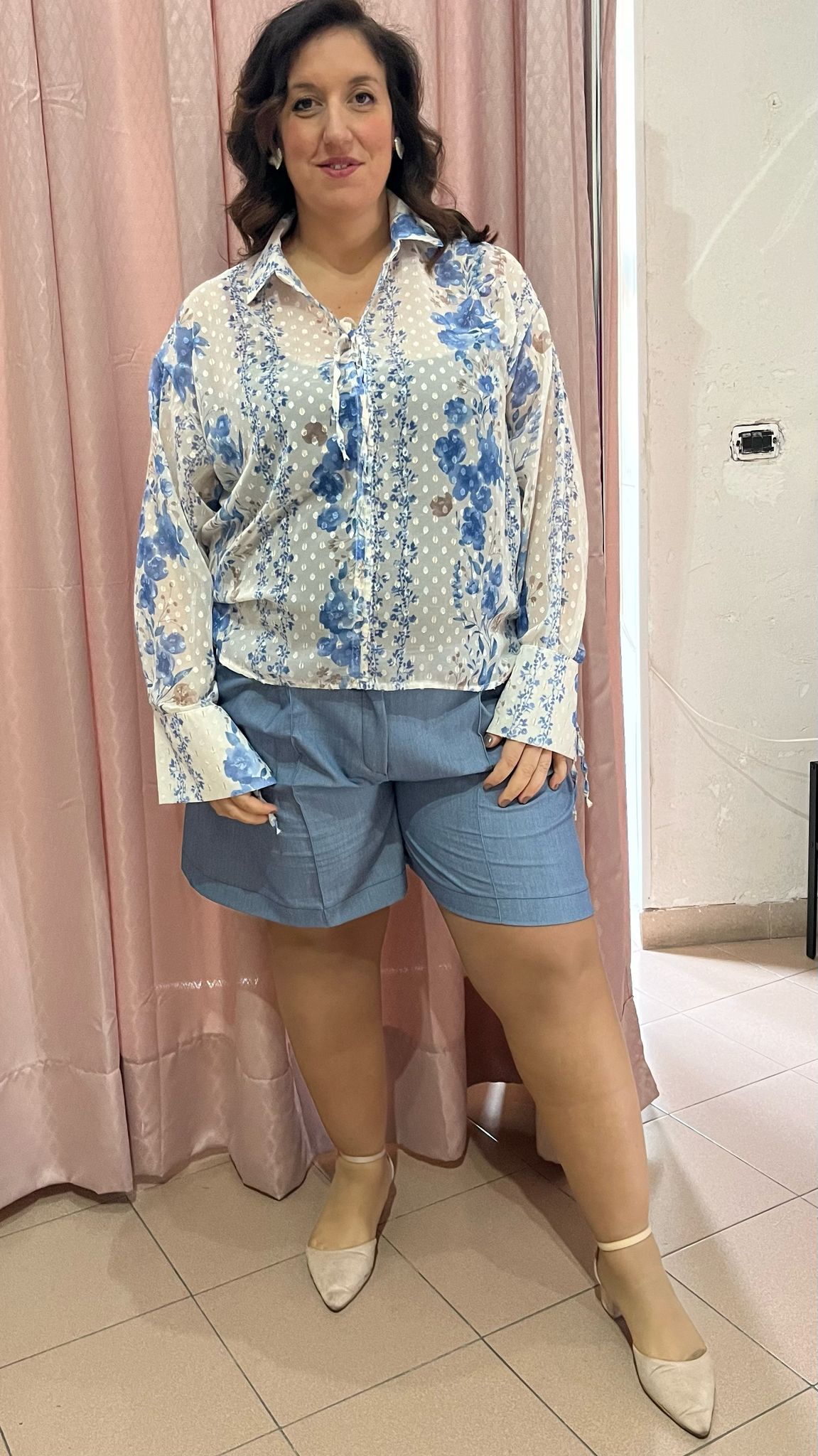Camicia Botticelli Celeste