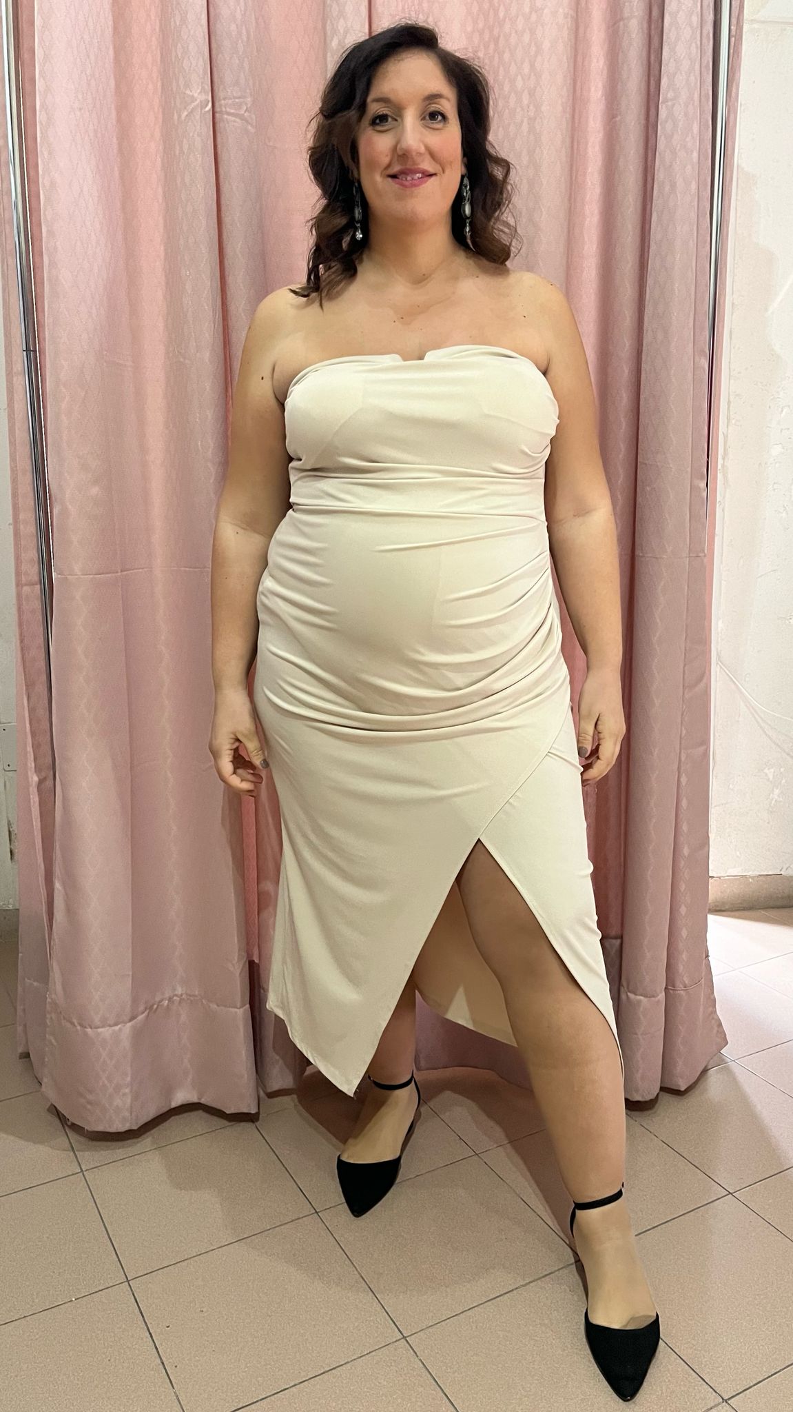 Abito fascia Beige
