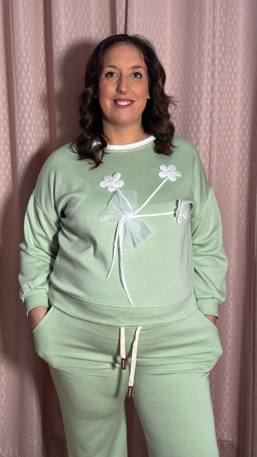 Coordinato Flower Verde