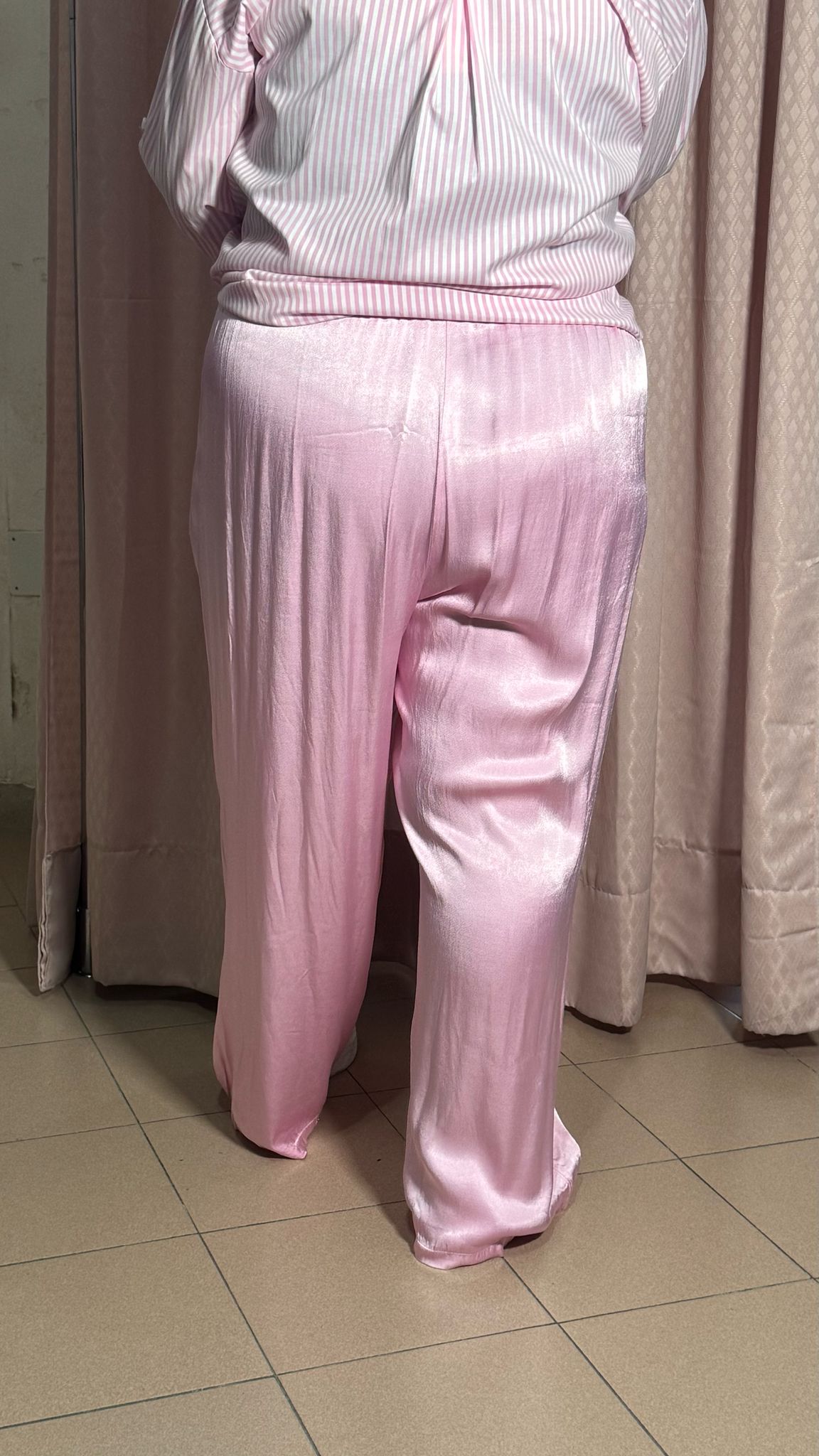 Pantamolla effetto raso Rosa