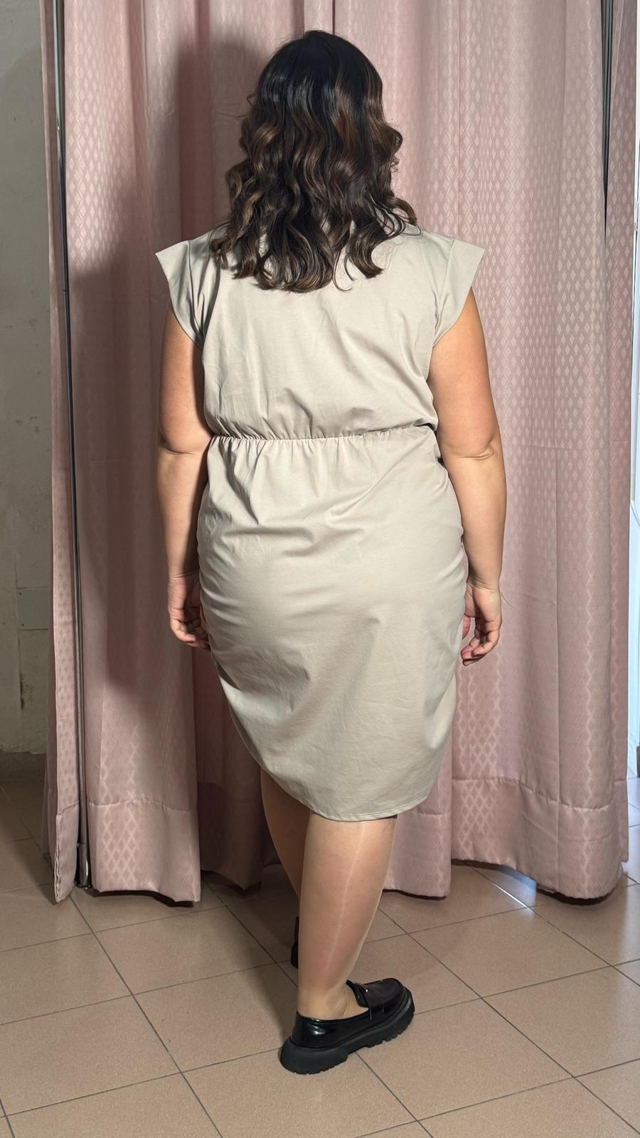 Abito Mezzocollo Beige
