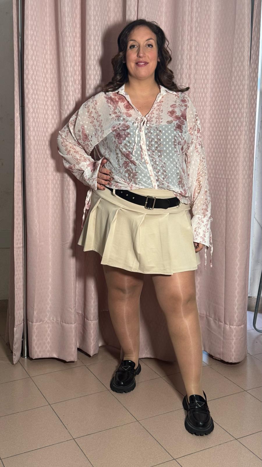 PantaGonna Plisse Beige