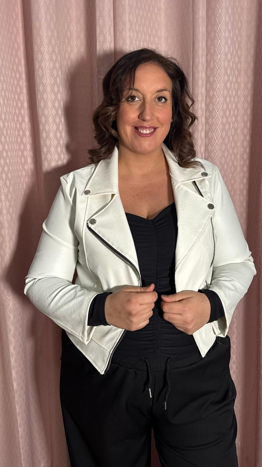 Preordine Chiodo ecopelle Bianco