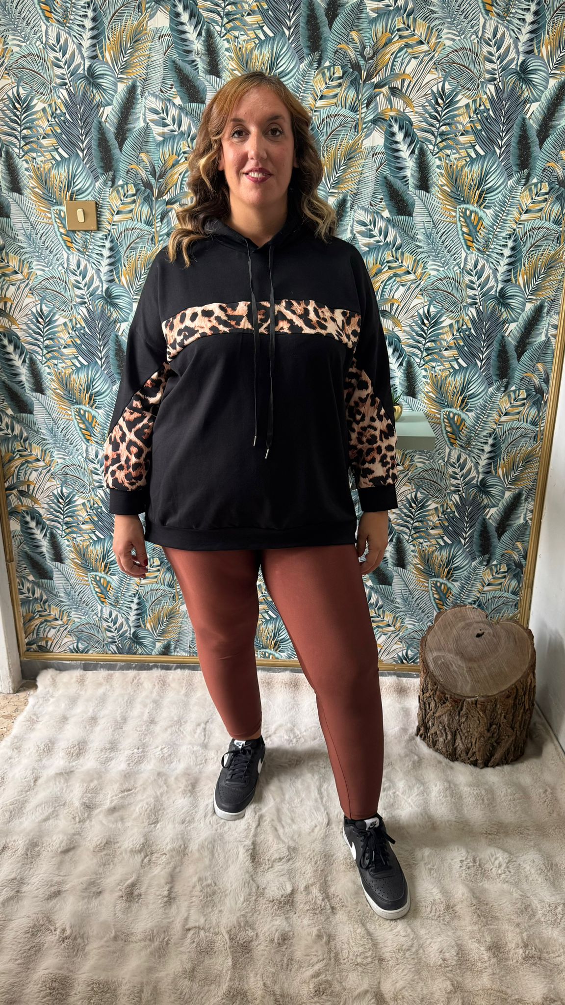 Leggins lycra Marrone